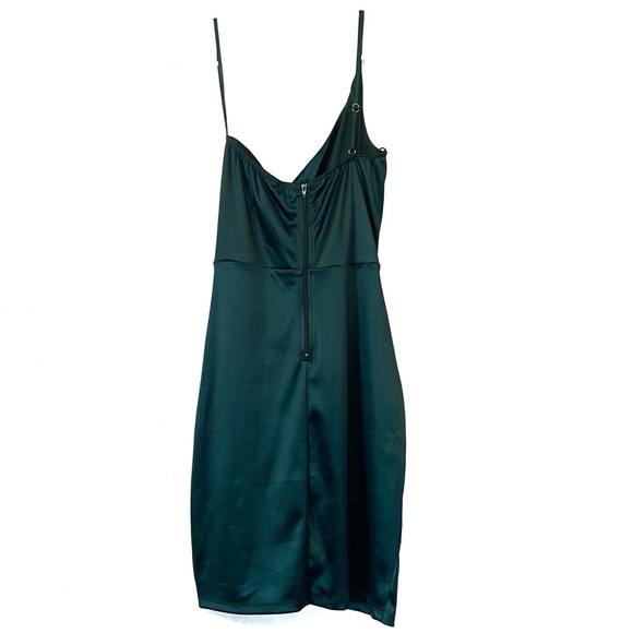 Windsor One Shoulder Dress Dark Forest Green Size Medium - Picture 6 of 10